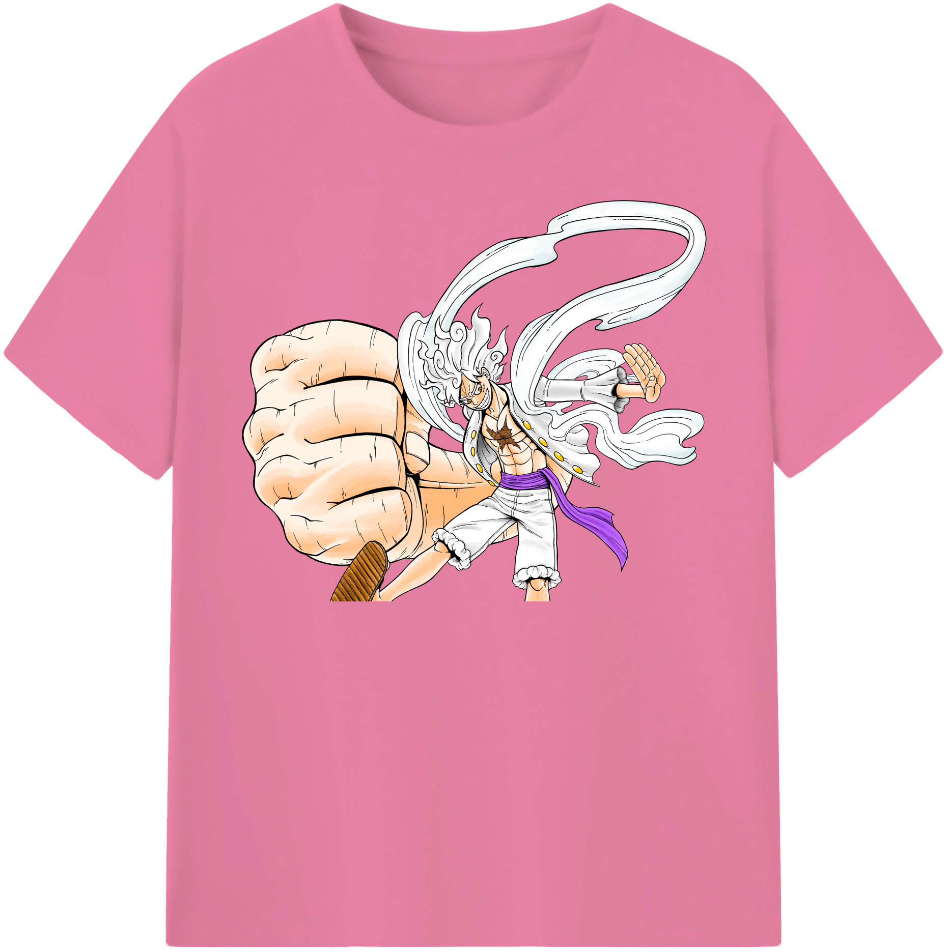ワンピース モンキー・D・ルフィ ONE PIECE Monkey D. Luffy 綿100％半袖Tシャツ（フロントプリント）